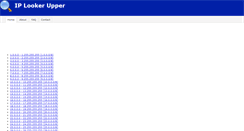 Desktop Screenshot of ip-looker-upper.com
