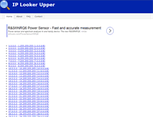 Tablet Screenshot of ip-looker-upper.com